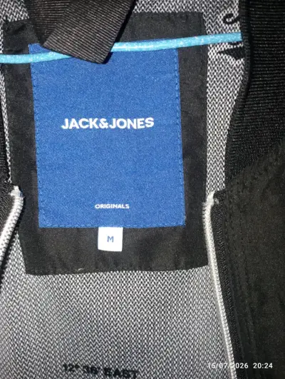 Chaqueta bomber negra con cierre frontal - miniatura 2
