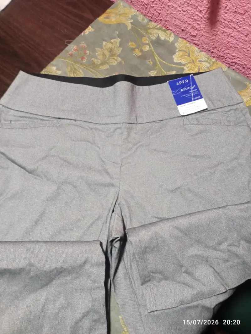 Pantalones gris APT 9 bootcut mujer - 1