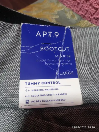 Pantalones gris APT 9 bootcut mujer - miniatura 3