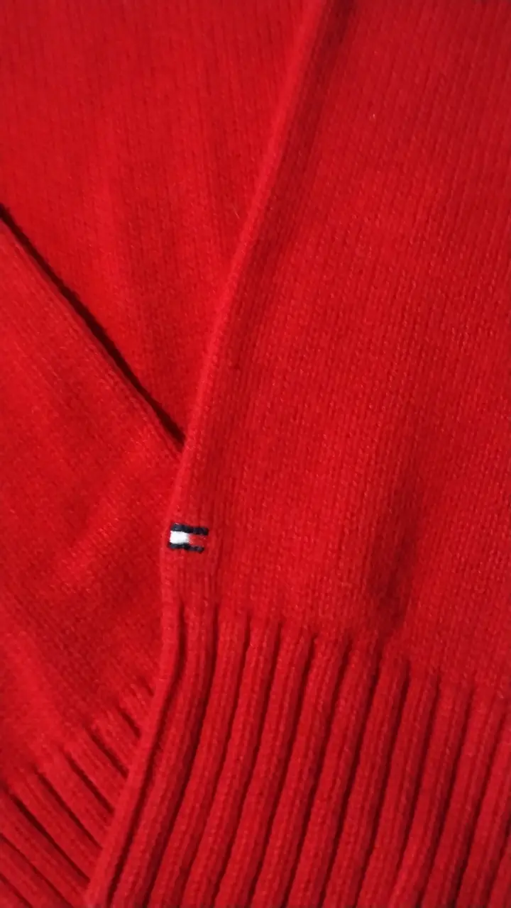 Suéter Tommy Hilfiger rojo y azul - 3