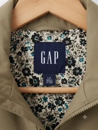 Impermeable beige con capucha GAP - miniatura 2
