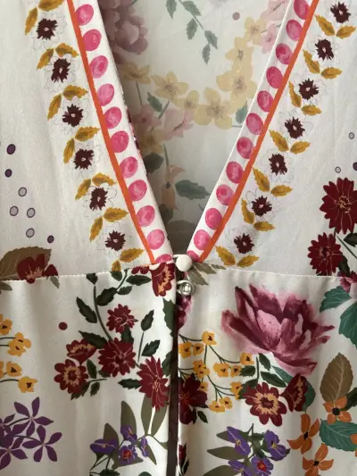Tapadito floral largo para mujer - miniatura 5