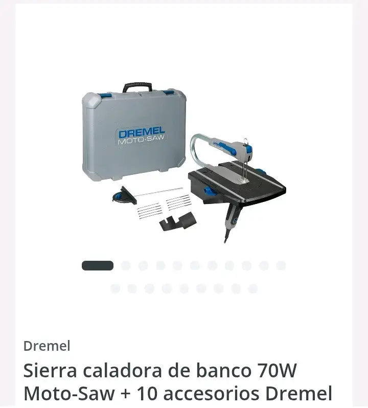 Sierra Caladora de banco Dremel con accesorios - 2