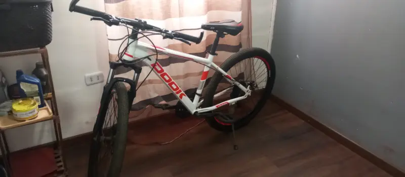 Bicicleta de montaña Dook blanca y roja - 1