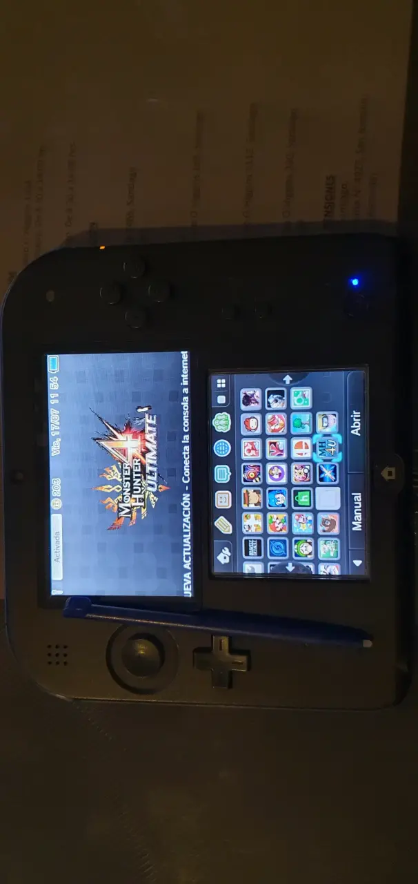 Consola portátil Nintendo 2DS negra - 3