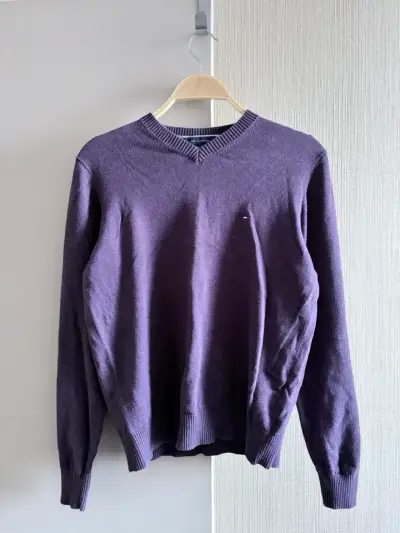 Suéter morado Tommy Hilfiger - miniatura 1