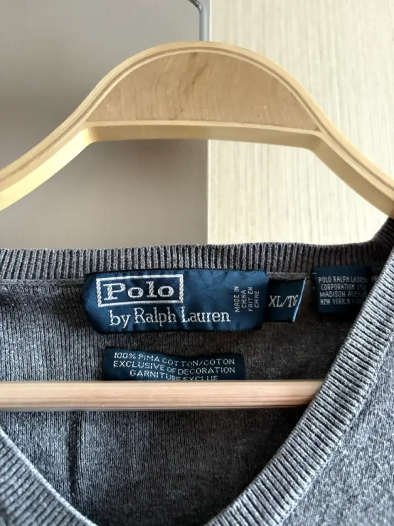 Suéter gris Polo Ralph Lauren para hombre - 3