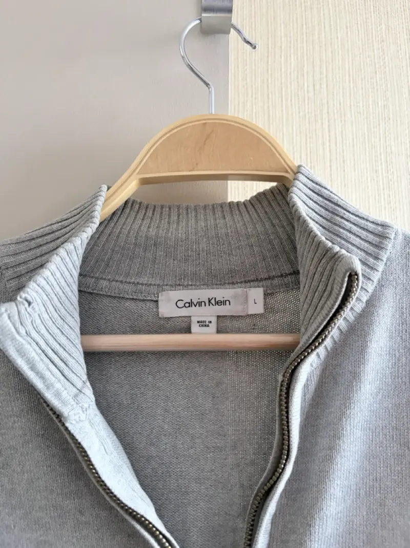 Chaleco gris con cierre completo Calvin Klein - 2