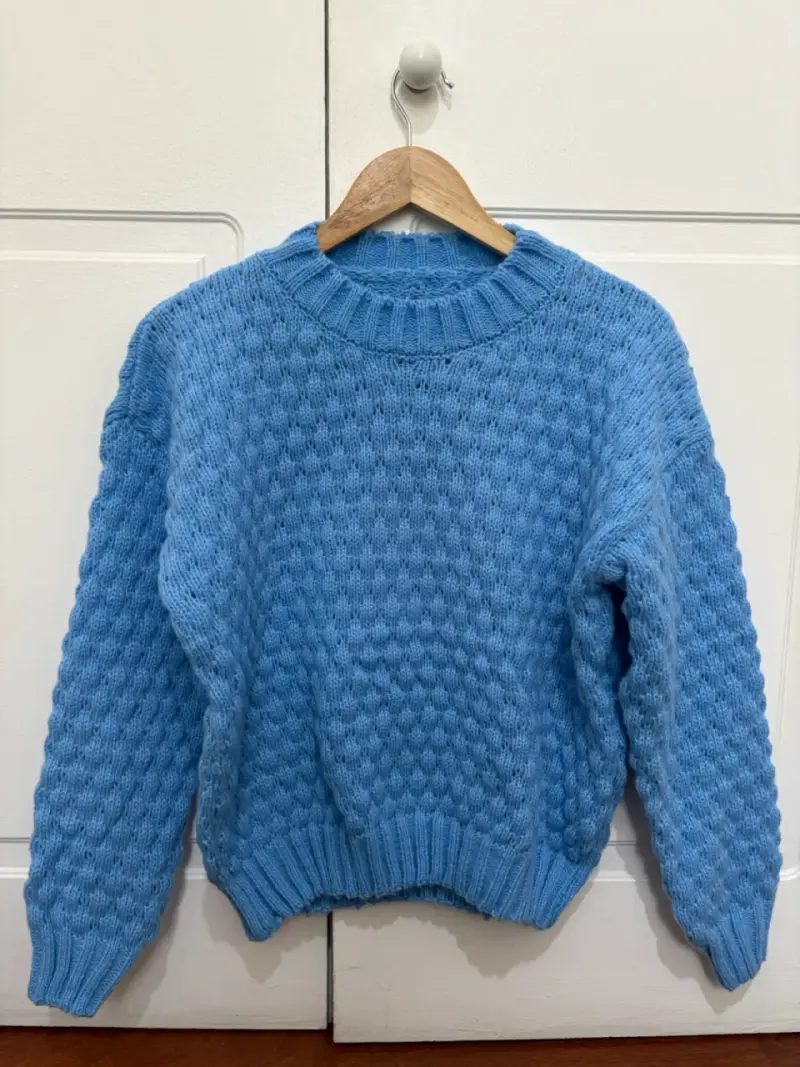 Suéter azul para mujer talla única - 1