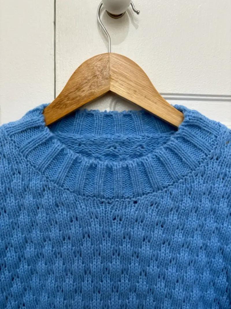 Suéter azul para mujer talla única - 2