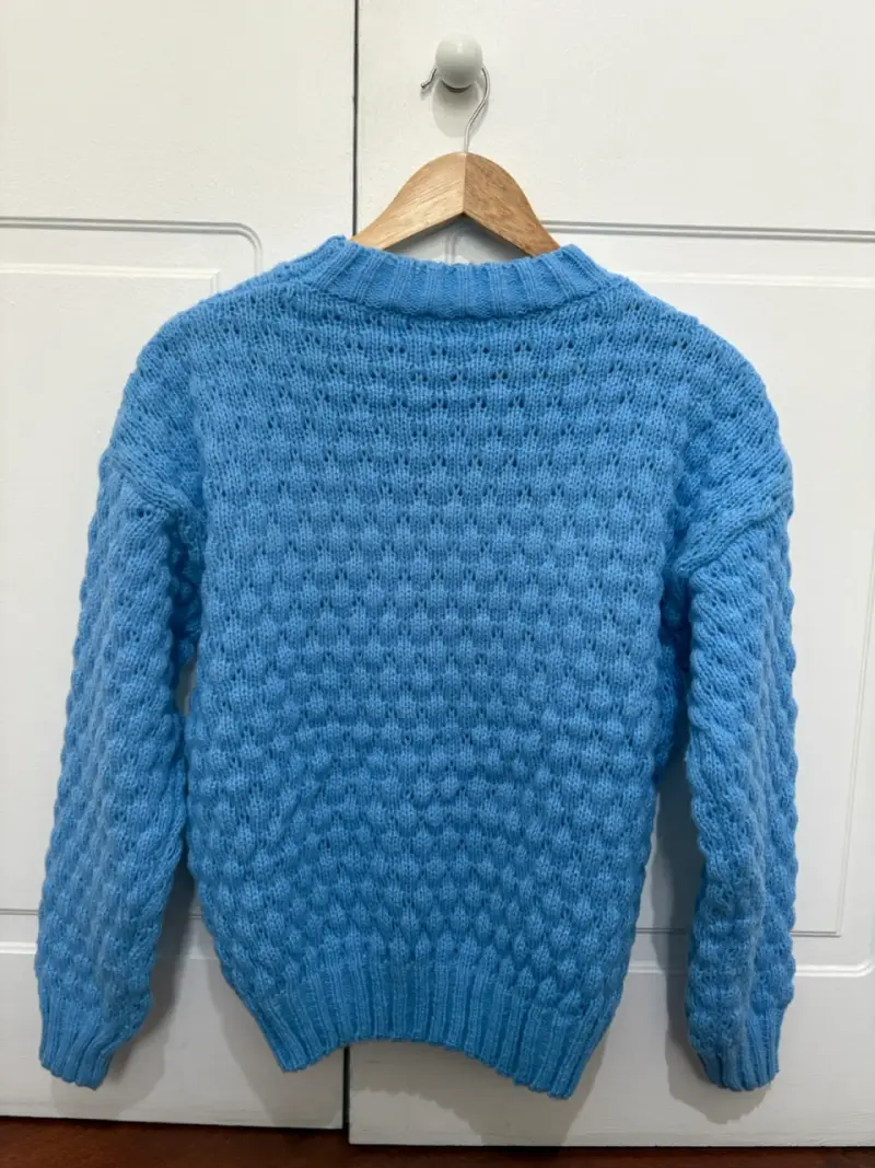 Suéter azul para mujer talla única - 3