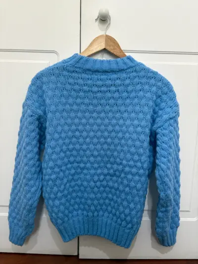 Suéter azul para mujer talla única - miniatura 3