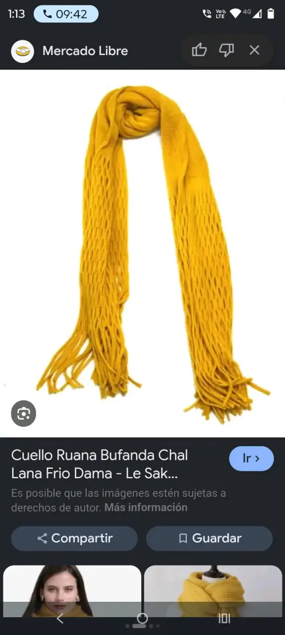 Bufanda de lana rosada con flecos - 3