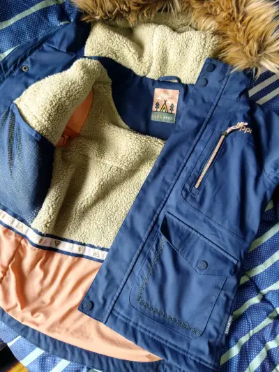 Chaqueta impermeable azul para niños Lippi - miniatura 2