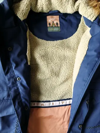Chaqueta impermeable azul para niños Lippi - miniatura 3