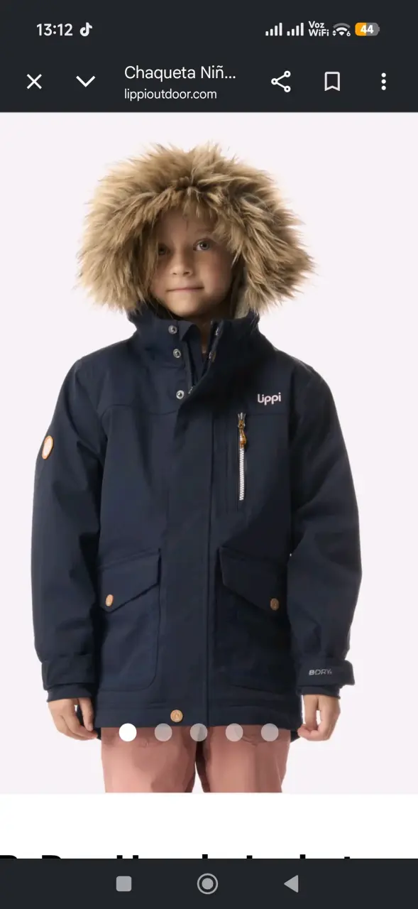 Chaqueta impermeable azul para niños Lippi - 6