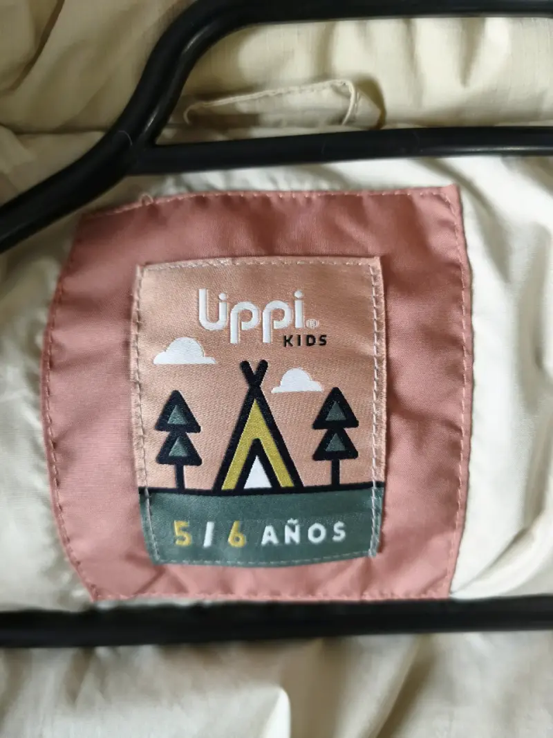 Chaqueta infantil beige y rosada Lippi - 5