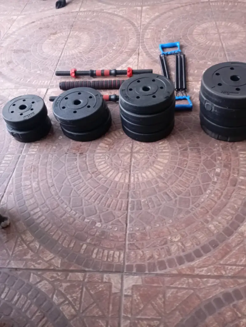 Set de pesas ajustables con barras y resortes - 1