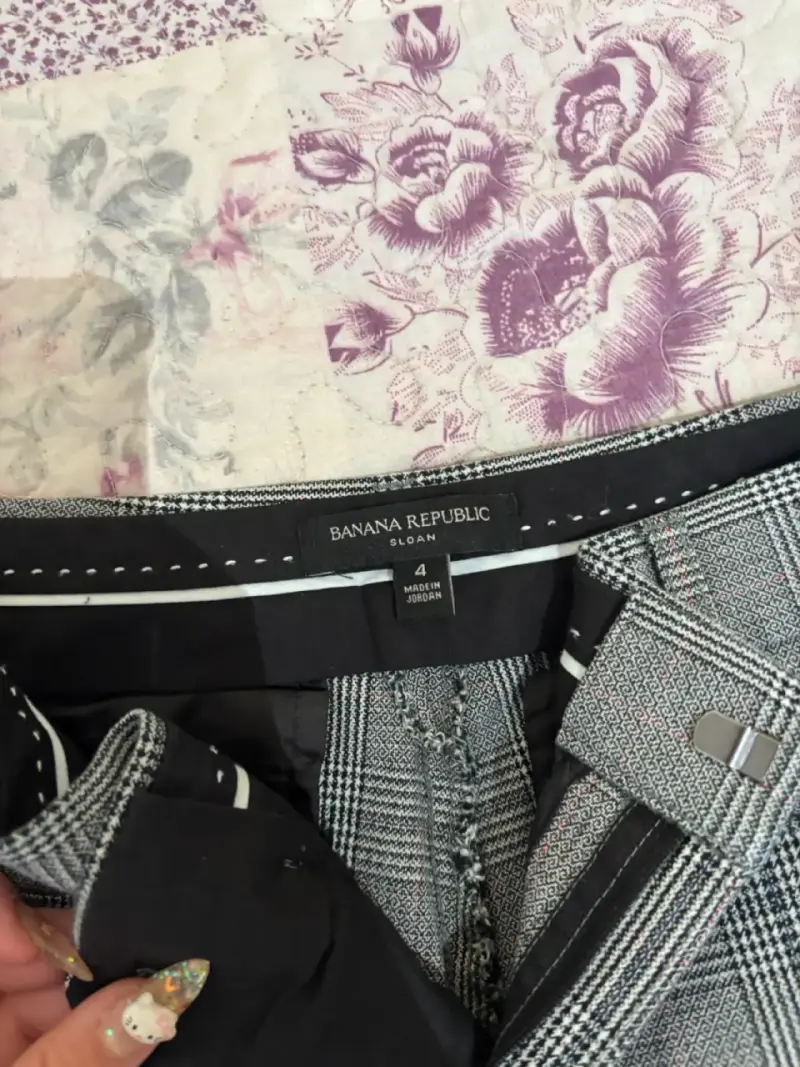 Pantalones de vestir a cuadros BANANA REPUBLIC - 3