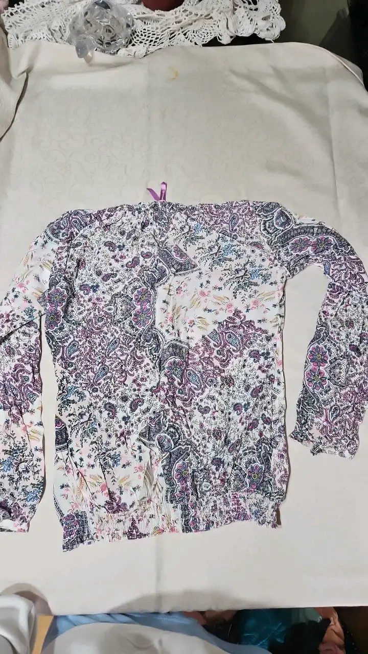 Blusa estampada floral bohemia para mujer - 2