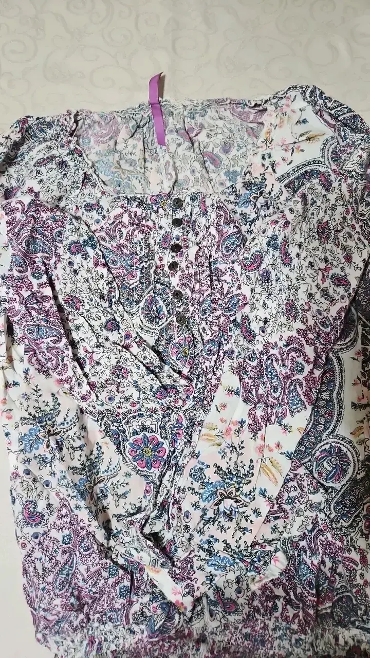 Blusa estampada floral bohemia para mujer - 3