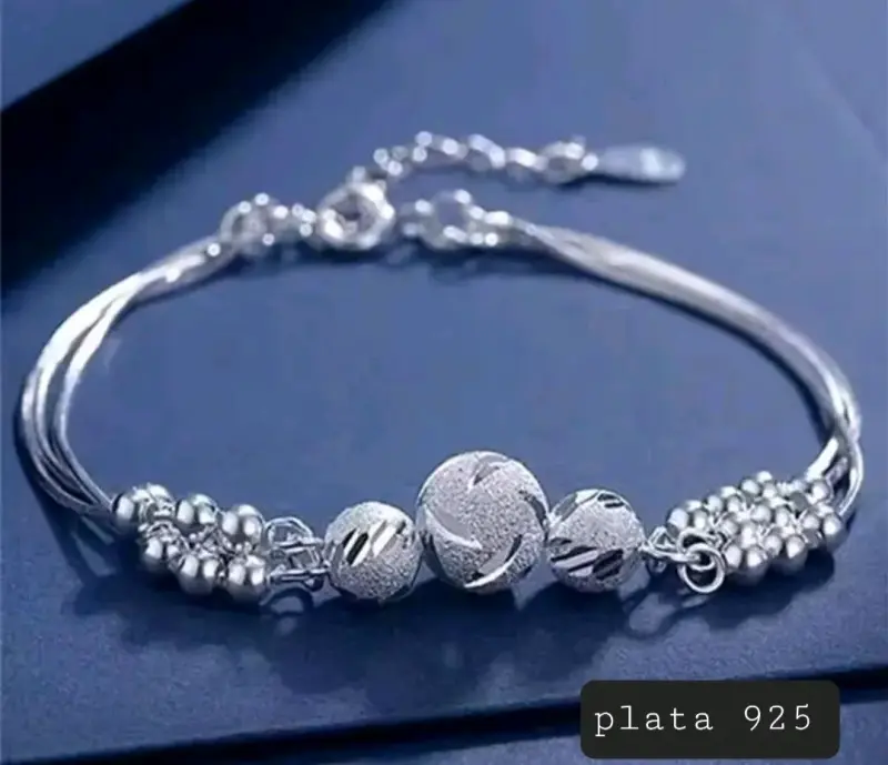 Pulsera de plata 925 con diseño elegante - 1
