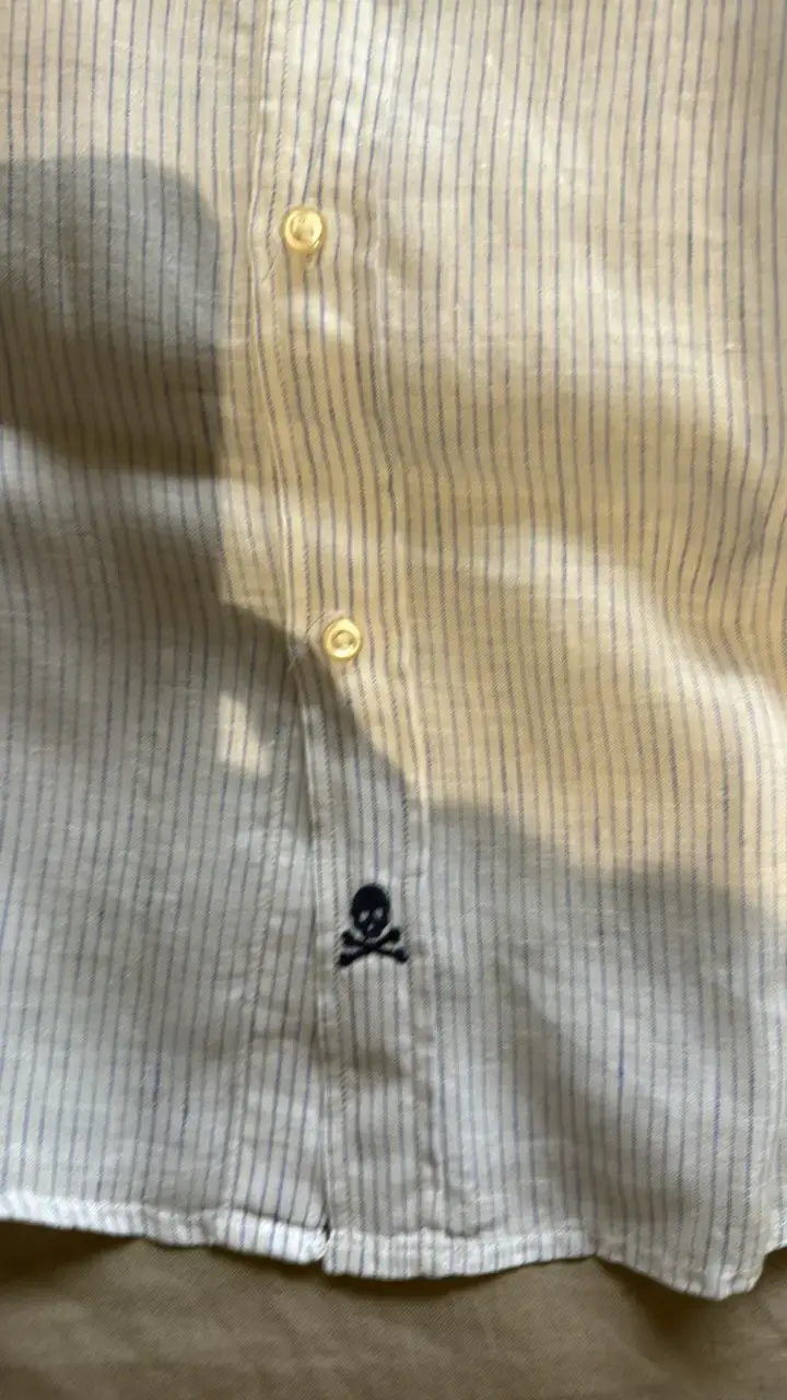 Camisa de rayas blancas para hombre - 3