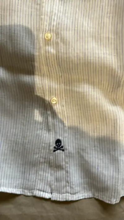 Camisa de rayas blancas para hombre - miniatura 3