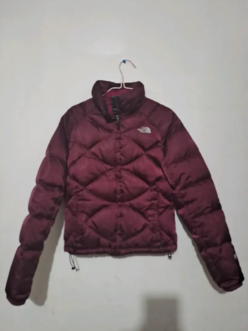Chaqueta acolchada The North Face burdeo - 1