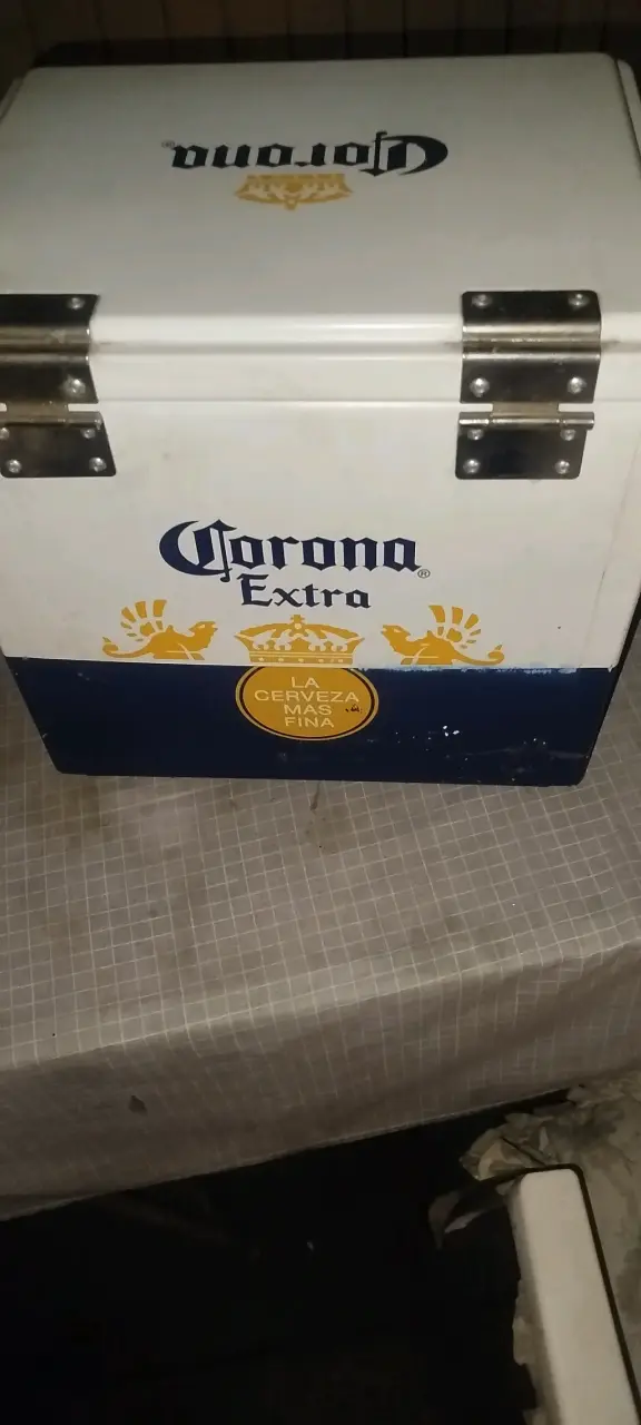Cooler metálico Corona Extra vintage - 1