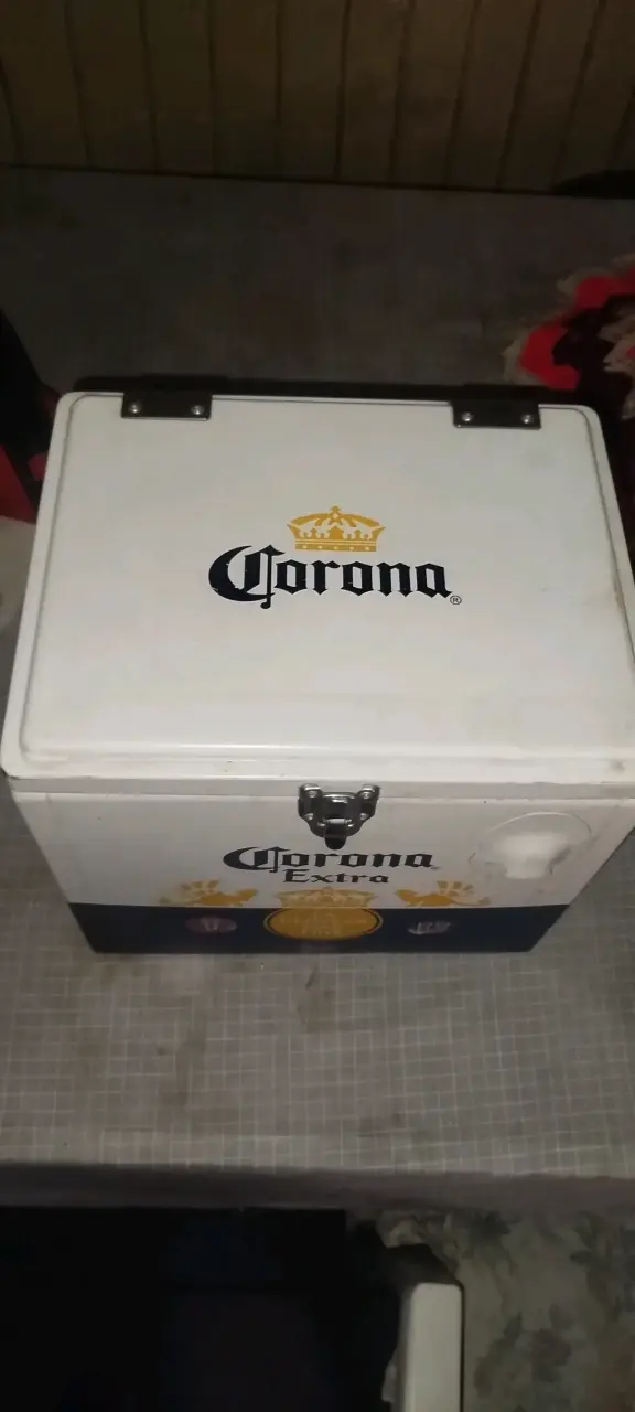 Cooler metálico Corona Extra vintage - 3
