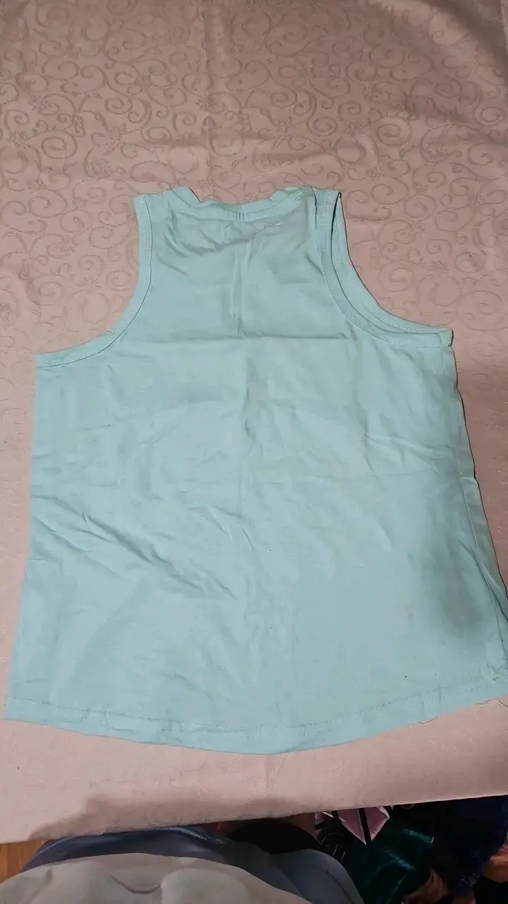 Polera sin mangas 'Girl Power' celeste - 2
