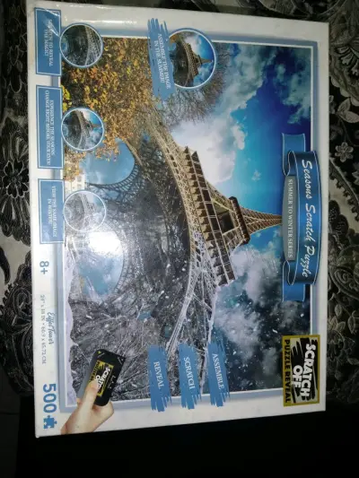 Set de 2 puzzles Route 66 autos clásicos - miniatura 2