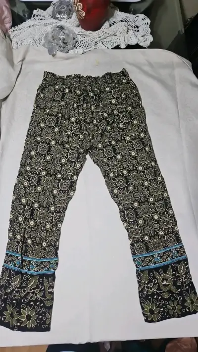 Pantalones estampados bohemios para mujer - miniatura 2