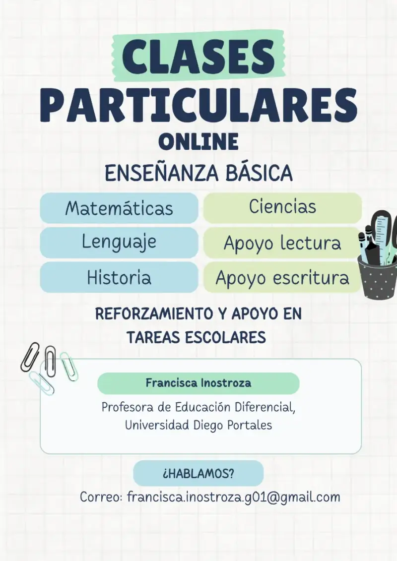 Clases particulares online para enseñanza básica