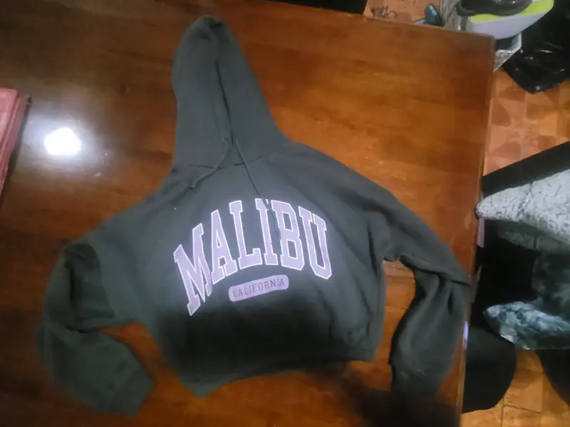 Polerón con capucha Malibu verde oscuro