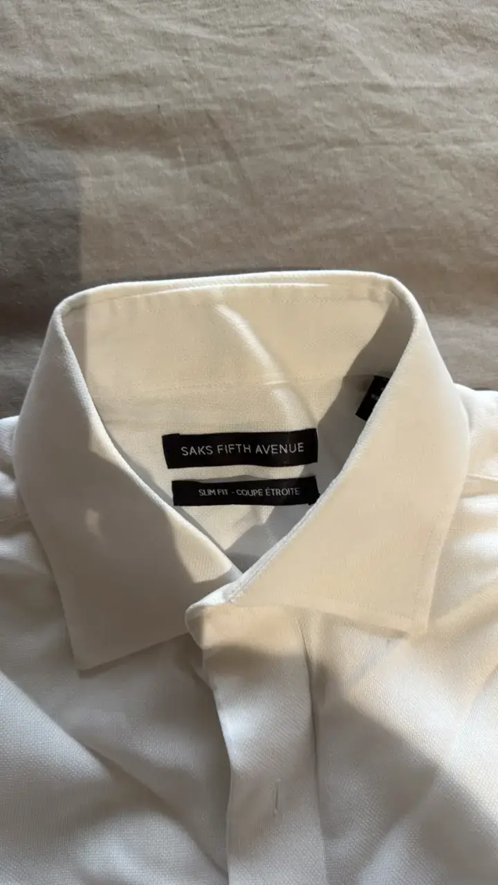 Camisa blanca de vestir para hombre - 3