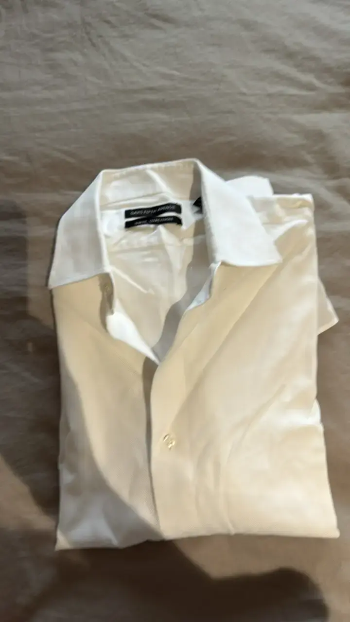 Camisa blanca de vestir para hombre - 4