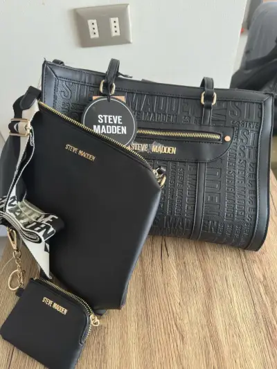 Set de carteras Steve Madden negras - miniatura 1