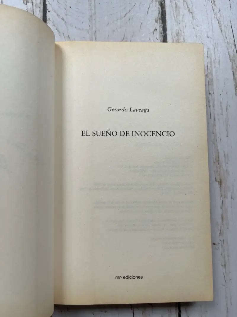 Libro 'El sueño de Inocencio' de Gerardo Laveaga - 4