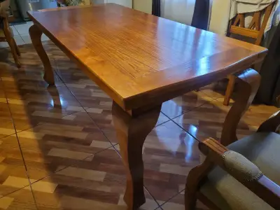 Mesa de comedor de madera sólida - miniatura 5