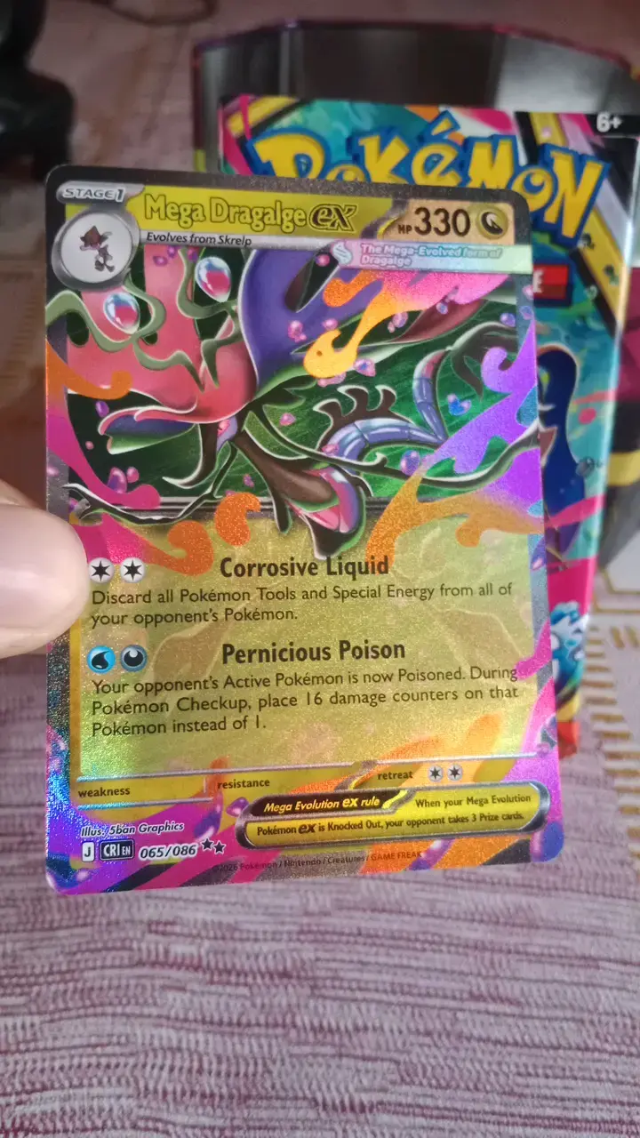 Carta Mega Dragalge EX Doble Raro 065/086 - 4