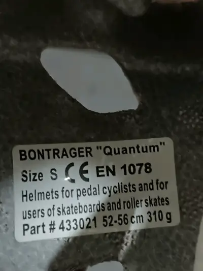 Casco de ciclismo Bontrager azul y blanco - miniatura 4
