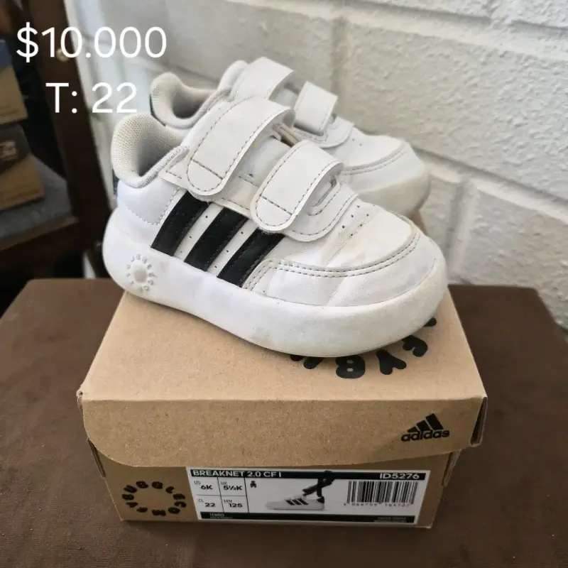 Zapatillas Adidas Breaknet blancas talla 22