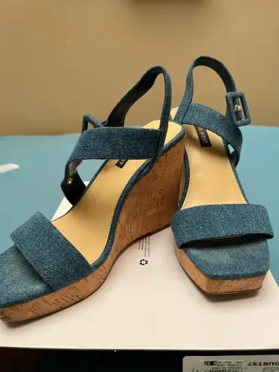 Sandalias de mezclilla Nine West - miniatura 1