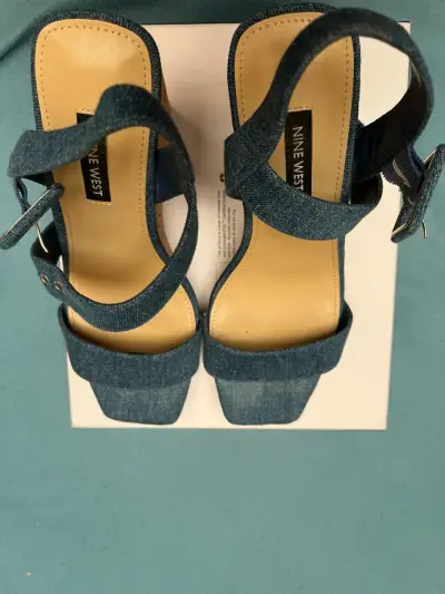 Sandalias de mezclilla Nine West - miniatura 5