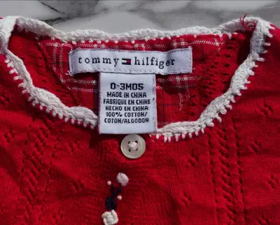 Chaleco rojo Tommy Hilfiger para bebé - miniatura 2