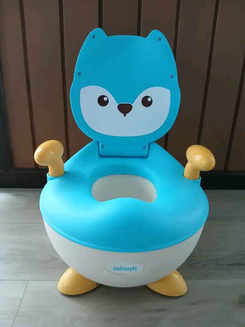 Bacinica infantil Infanti azul con diseño de animal - 1