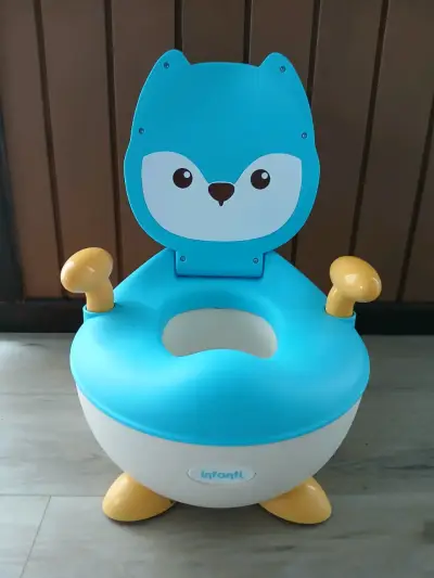 Bacinica infantil Infanti azul con diseño de animal - miniatura 1