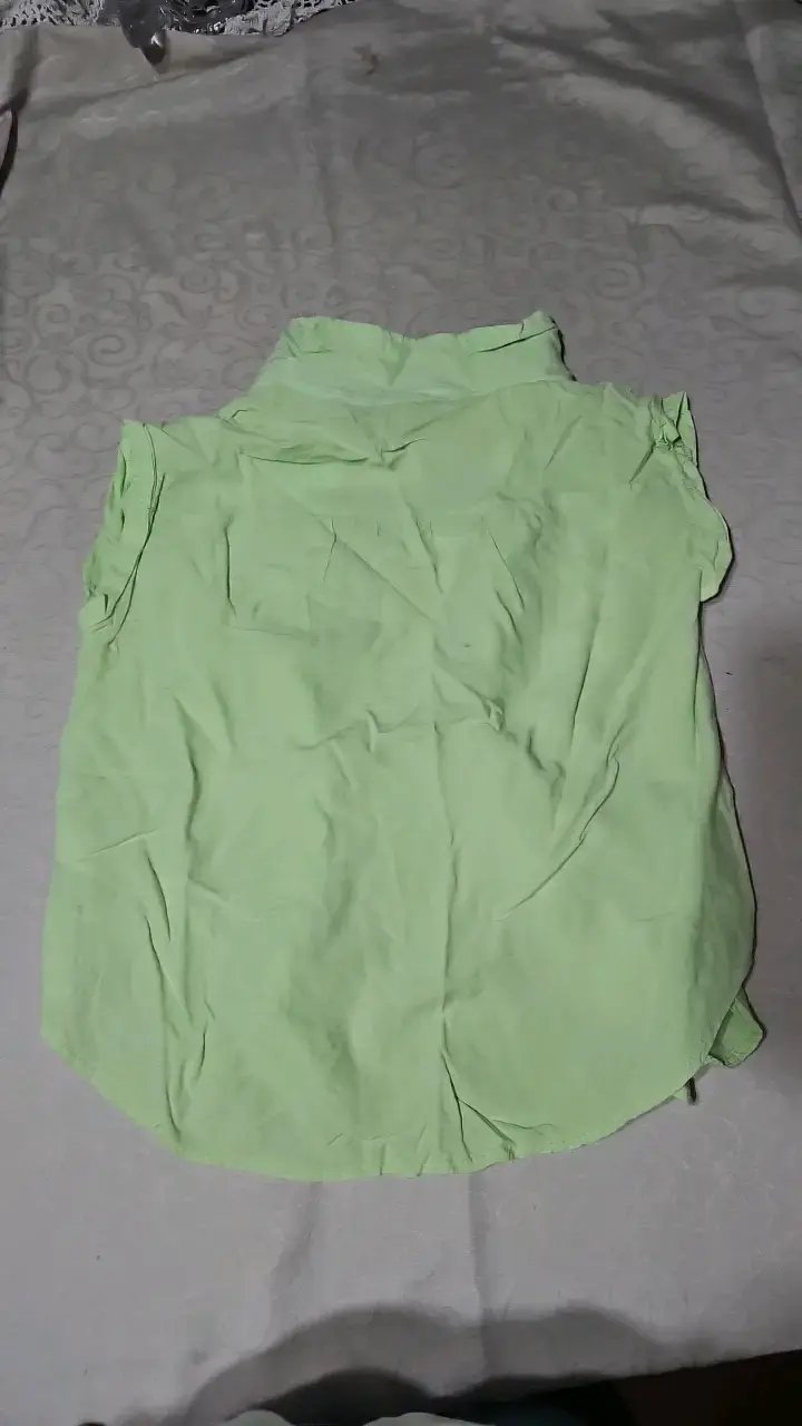 Blusa sin mangas verde claro - 2